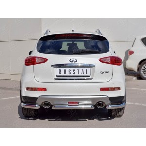 Руссталь IQX5Z-002356 защита заднего бампера d63 дуга на Infiniti QX50 2016