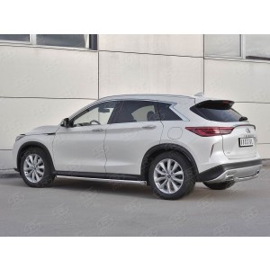 Руссталь IQX5Z-003085 защита заднего бампера d63 дуга на Infiniti QX50 2018- 