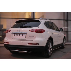 Руссталь IQXZ-001969 защита заднего бампера d42 (дуга) на Infiniti QX 50 2014-