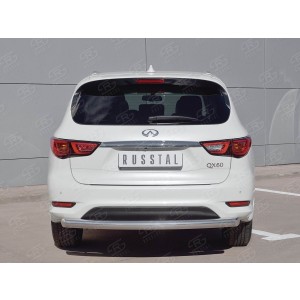 Руссталь IQXZ-002688 защита заднего бампера d76 дуга на Infiniti QX60 2016-