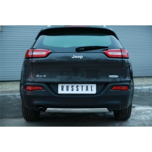 Руссталь JCZ-001991 защита заднего бампера d75х42 (дуга) на Jeep Cherokee 2014-