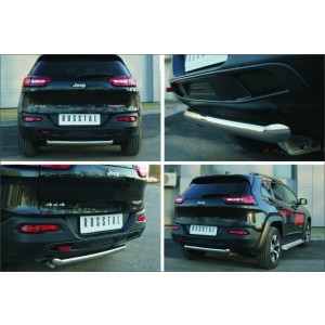 Руссталь JCZ-002001 защита заднего бампера d63 (дуга) на Jeep Cherokee Trailhawk 2014 -