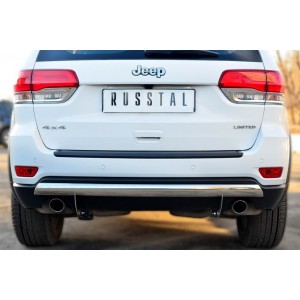 Руссталь JGCZ-001536 защита заднего бампера 75*42 (дуга) на Jeep Grand Cherokee 2013-
