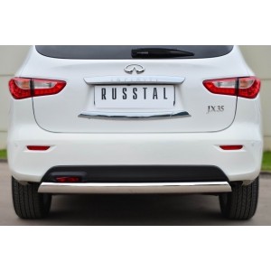 Руссталь JXZ-001466 защита заднего бампера 75х42 (дуга) на Infiniti JX35 2013-