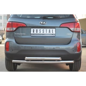 Руссталь KIZ-001270 защита заднего бампера d63 /d63 (дуга) на KIA Sorento 2012-