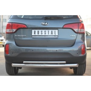 Руссталь KIZ-001272 защита заднего бампера d76 /d42 (дуга) на KIA Sorento 2012-