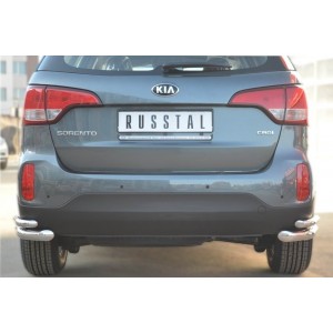 Руссталь KIZ-001274 защита заднего бампера уголки d63/42 на KIA Sorento 2012-