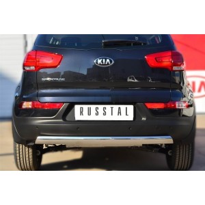 Руссталь KSGZ-001680 защита заднего бампера 75х42 (дуга) на KIA Sportage 2013-