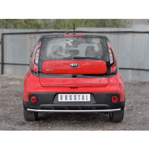 Руссталь KSOZ-002756 защита заднего бампера d42 секции на KIA Soul 2017-