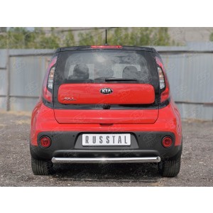 Руссталь KSOZ-002758 защита заднего бампера d63 дуга на KIA Soul 2017-