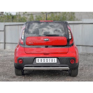 Руссталь KSOZ-002759 защита заднего бампера d75х42 дуга на KIA Soul 2017-