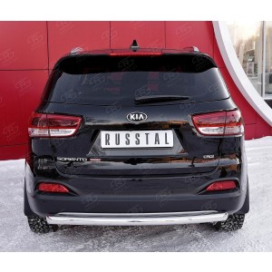 Руссталь KSPZ-002214 защита заднего бампера 75х42 дуга на KIA Sorento Prime Crdi 2015