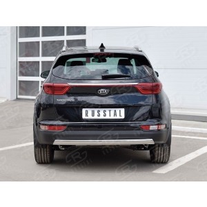 Руссталь KSZ-002292 защита заднего бампера 75х42 дуга на KIA Sportage 2016-