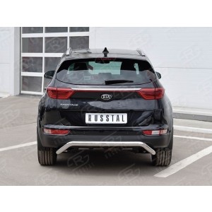 Руссталь KSZ-002294 защита заднего бампера d63 волна под машину на KIA Sportage 2016-