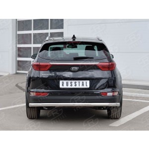 Руссталь KSZ-002296 защита заднего бампера d63 секция на KIA Sportage 2016-