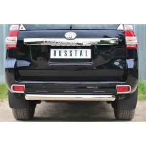 Руссталь LCPZ-001718 защита заднего бампера d76 (дуга) на Toyota Land Cruiser Prado 150 2014-