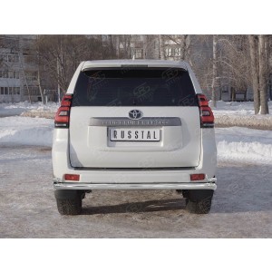 Руссталь LCPZ-002868 защита заднего бампера d63 секции d42 уголки на Toyota LC Prado 150 2017-