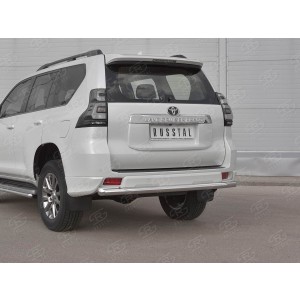 Руссталь LCPZ-003301 защита заднего бампера d63 секции(короткая) на Toyota Land Cruiser Prado 150 Style 2019-