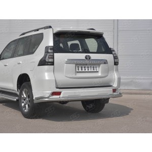 Руссталь LCPZ-003303 защита заднего бампера d63 секции d42x2 уголки на Toyota Land Cruiser Prado 150 Style 2019-