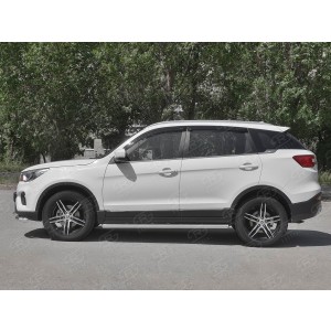 Руссталь LF7T-0032873 пороги труба d63 (со скругленными торцами) на Lifan X70 2018-