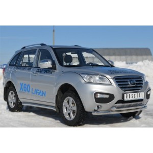 Руссталь LFT-0012411 пороги труба d63 (со скошенными торцами) на Lifan X60 2011-