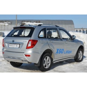 Руссталь LFT-0012413 пороги труба d63 (со скругленными торцами) на Lifan X60 2011-