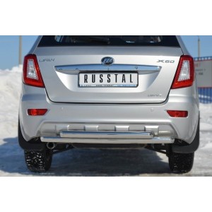 Руссталь LFZ-001243 защита заднего бампера d63/d63 (дуга) на Lifan X60 2011-