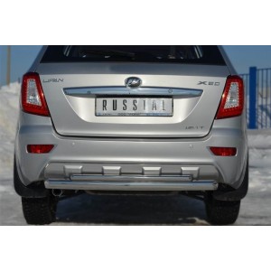 Руссталь LFZ-001245 защита заднего бампера d76/d42 (дуга) на Lifan X60 2011-