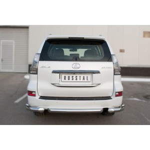 Руссталь LGXZ-001847 защита заднего бампера d76 (дуга) на Lexus GX 460 2014-
