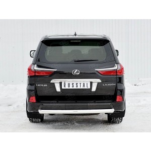 Руссталь LLX4Z-002521 защита заднего бампера d76 дуга на Lexus LX450d-LX570 2015 (кроме F-Sport)