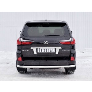 Руссталь LLX4Z-002523 защита заднего бампера d63 секции на Lexus LX450d-LX570 2015 (кроме F-Sport)