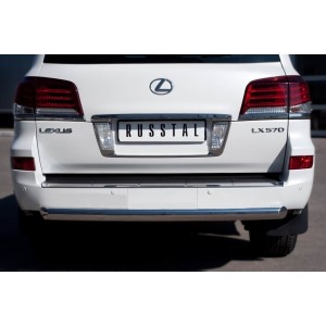 Руссталь LLXZ-000867 защита заднего бампера d76 (дуга) на Lexus LX 570 2012-