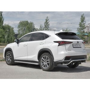 Руссталь LNX3Z-002945 защита заднего бампера  d42 волна на Lexus NX300 2017-