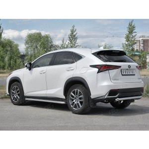 Руссталь LNX3Z-002946 защита заднего бампера d63 дуга на Lexus NX300 2017-