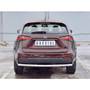 Руссталь LNXZ-002584 защита заднего бампера d63 дуга на Lexus NX 200 2014 (кроме F-Sport) 
