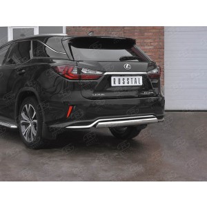 Руссталь LRX3Z-003225 защита заднего бампера d75х42 дуга на Lexus RX 350L (not F-Sport) 2018-