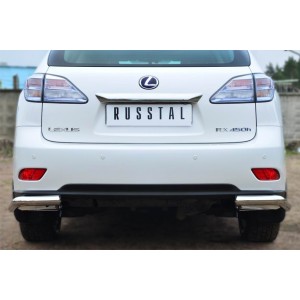 Руссталь LRXZ-000417 защита заднего бампера уголки d63 на Lexus RX270-350-450 2009-