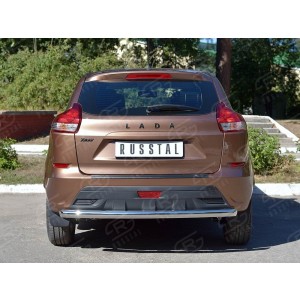 Руссталь LXRZ-002392 защита заднего бампера d63 дуга на Lada XRay 2015