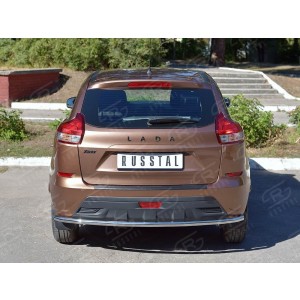 Руссталь LXRZ-002393 защита заднего бампера d42 секции на Lada XRay 2015