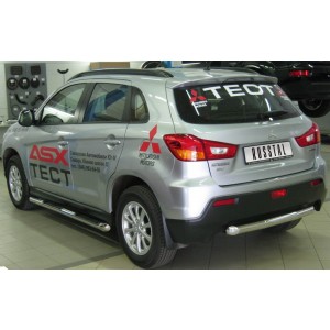 Руссталь MAZ-000723 защита заднего бампера d63 на Mitsubishi ASX 2010-2011
