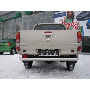 Руссталь MLZ-001128 защита заднего бампера d76 на Mitsubishi L200 2010-2013