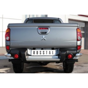 Руссталь MLZ-002042 защита заднего бампера уголки d63(секции) на Mitsubishi L200 2014-
