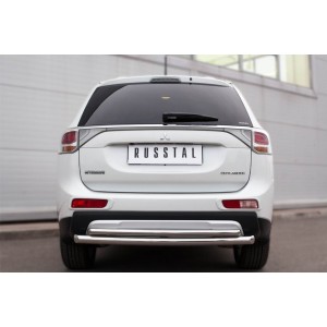 Руссталь MORZ-001905 защита заднего бампера d63 (дуга) d 42 (дуга) на Mitsubishi Outlander 2014