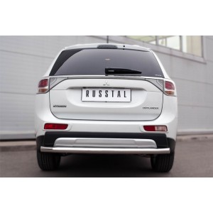 Руссталь MORZ-001906 защита заднего бампера d63 (секции) на Mitsubishi Outlander 2014