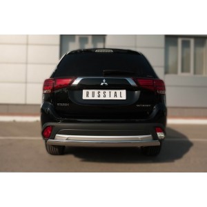 Руссталь MOZ-002114 защита заднего бампера d75х42 (дуга) на Mitsubishi Outlander 2015-