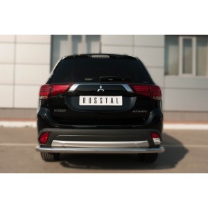 Руссталь MOZ-002115 защита заднего бампера d63 (секции) на Mitsubishi Outlander 2015-