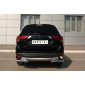 Руссталь MOZ-002116 защита заднего бампера уголки d63 (секции) на Mitsubishi Outlander 2015-