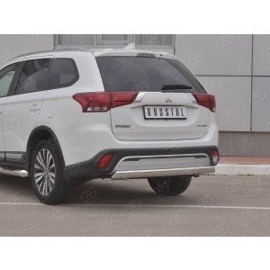 Руссталь MOZ-003210 защита заднего бампера d75х42 (дуга) на Mitsubishi Outlander 2018-