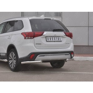 Руссталь MOZ-003213 защита заднего бампера уголки d63 (секции) на Mitsubishi Outlander 2018-