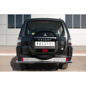 Руссталь MPZ-002050 защита заднего бампера d63 (секции) на Mitsubishi Pajero 4 2014-